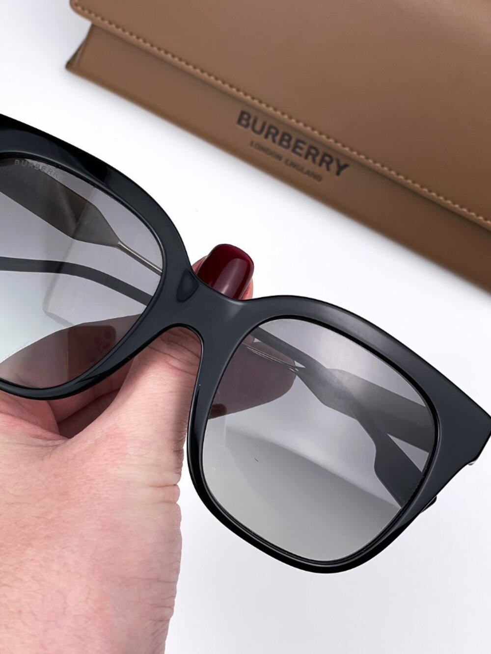 BURBERRY BE4328 EVELYN 300111 BLACK GOLD GREY BUTTERFLY WOMEN SUNGLASSES